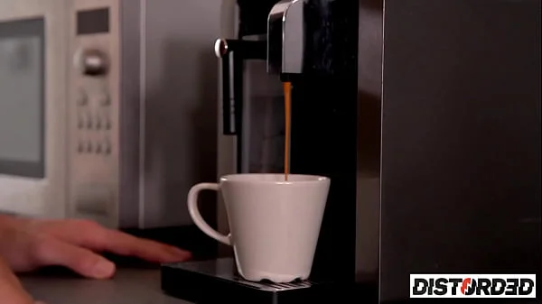 Cum goes better with Coffee! Nicole Vice & Erik Everhard for Distorded