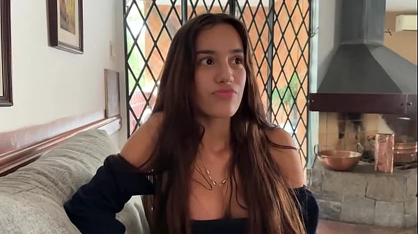 First Casting With Busty Skinny 18yo Brazilian Teen - POV Teen Blowjob