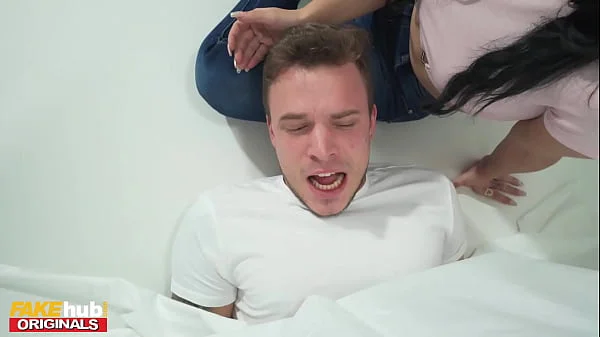 Thick and Juicy PAWG BBW with big tits seduces small Italian womans boyfriend for sneaky ANAL sex