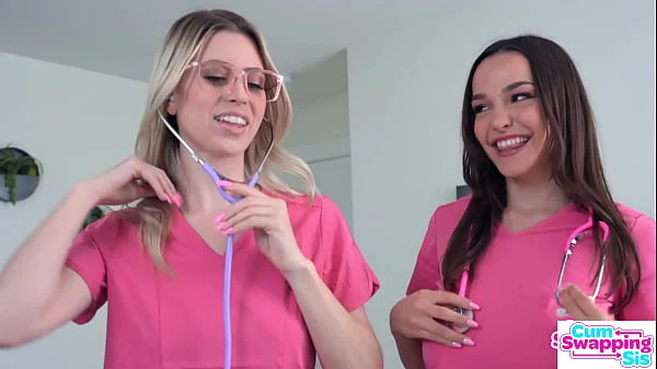 Rissa May & Jill Kassidy Role-Play Stepbro's Doctor Double Checking His Sperm Quantity