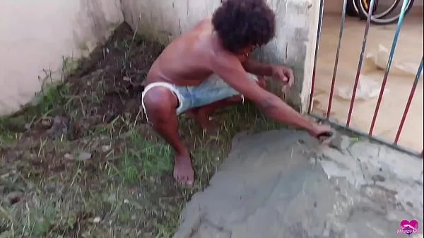 0% pussy - Paying the handyman with my ass and squirt from ass fuck