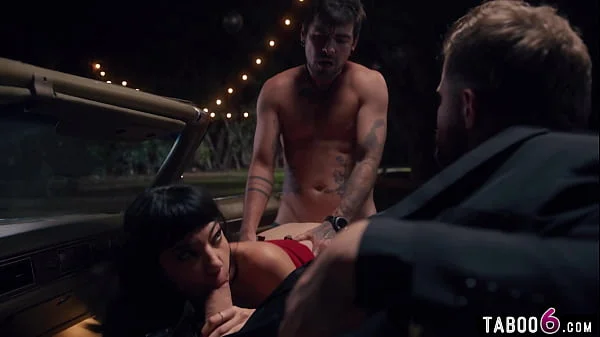 Huge boobs latina wife kinky public sex with husband and stranger