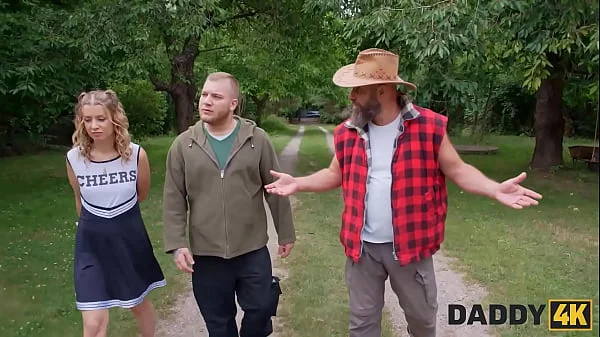 DADDY4K. Surprise sex with StepDaddy’s huge cock while the boyfriend is fixing the floor