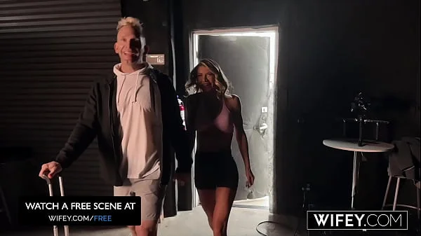 WIFEY Fit Blonde Hotwife Cassie Bender Gets A BBC Creampie In Front Of Hubby