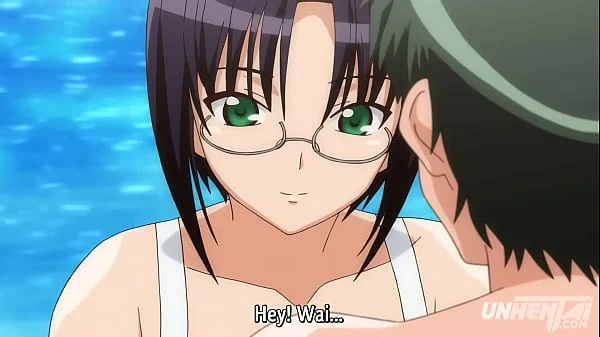 Hentai – Older Stepsister Goes Topless at the Beach! [Uncensored] [Subtitled]