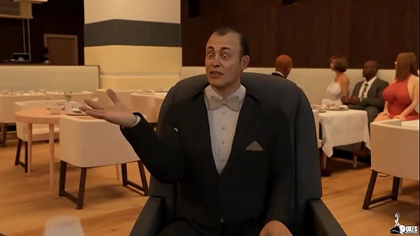 Hot wife sucks off her husband's new boss during a meeting.