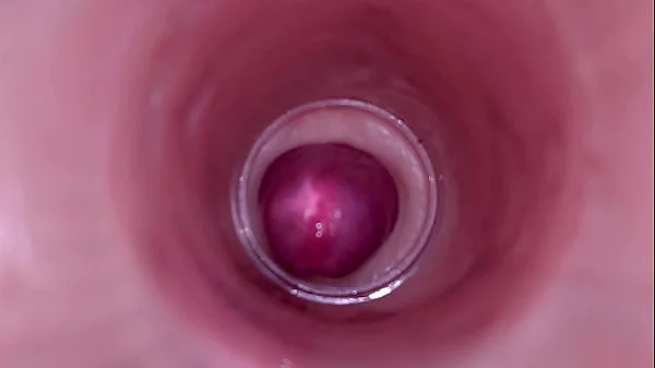 Female Insemination - Internal Camera Captures Deep Male Ejaculation