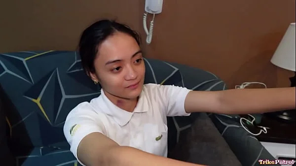 TrikePatrol Skinny Pale Pinay Teen Rides Big Cock