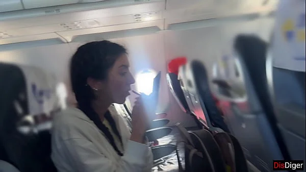 Public Dick Flashing in Airplane - Girl Brought Me To Cumshot In 2 Minutes