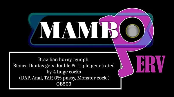 Brazilian horny nymph, Bianca Dantas gets double & triple penetrated by 4 huge cocks (DAP, Anal, TAP, monster cock balls deep, 0% pussy, ATM, 4on1, Monster cock ) OB503