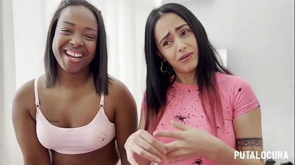 PutaLocura - Morboso trío con zorras latinas Paris y Dulce Caramelo sedientas de leche