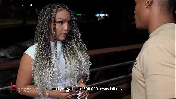 BBC offers money to a woman on the street to make a porn video - Brandon Cruz & Kataleya Gil