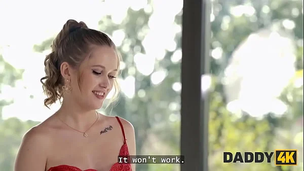 DADDY4K. Slutty Una Fairy is breaking all the rules and is fucking hard after sucking her BF's cock