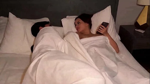 I masturbate at my best latina milf friend's house while she sleeps and make her fuck me in a lesbian sex session until I cum on her bed. Silvanalee & Angieortiz