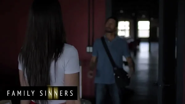 FAMILY SINNERS - Busty Babe Finally Gets Her Own Place And Doesn't Have To Sneak Around To Fuck Her Stepdad Anymore