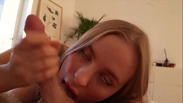 Big Ass Blonde Milks My Cock, Rides Hard, and Takes a Facial