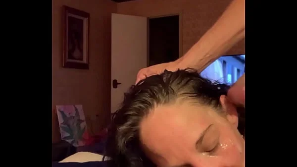 Fucked her brains out for college tuition Older woman double jizz facial