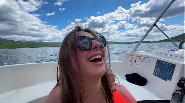 A Handsome Black Guy Destroys my Pussy on the Boat with his Big Cock - Luna Doll