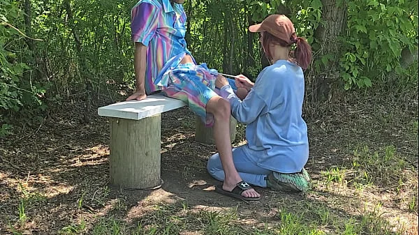 Pervy Nerd Caught By Hot Horny Jogger - She Makes Me Fuck Her In Public!