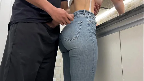 Cumming in my Maid's Jeans while she Washes Dishes in the Kitchen (FREE USE)