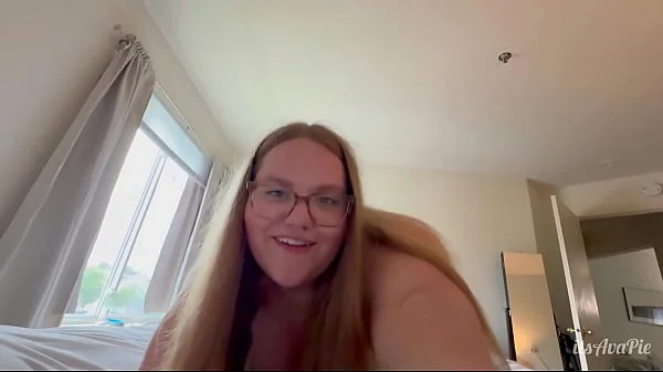 First fuck with new chubby GF pov creampie