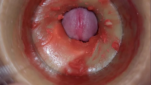 Camera Inside Deep Pussy Captures Huge Ejaculation of Sperm 4k