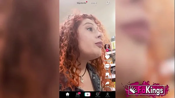 Redhead porn influencer shares beauty tips. Special facial cream for Lidia Crespo on FAKings