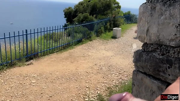Public Dick Flashing - Girl Help Me to Cum in Mountains