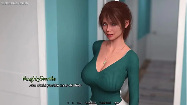 Summer Heat By Naughty Fox Games - Sneaky Quiet Sex With Huge Boobs Stepsis While Stepmom is in The Other Room