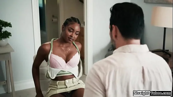 Stepdad wanted to spy so now I make him watch me masturbate