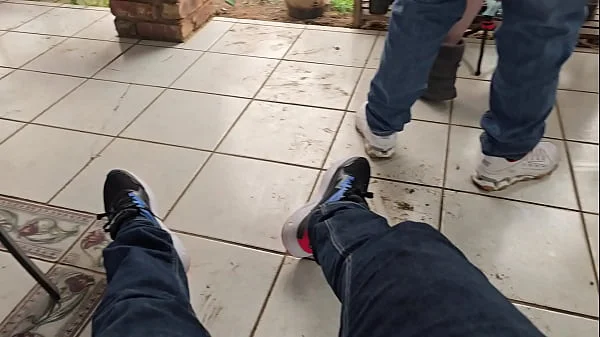 Cuckold My friend sharing his wife for a quick outdoor fuck