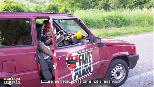 Colombian tourist fucks Italian farmer on a tractor - Mariana Martix & Luca Peracchi