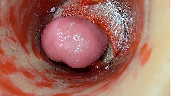 Camera Inside Deep Pussy Captures Dose Ejaculation of Sperm ASMR