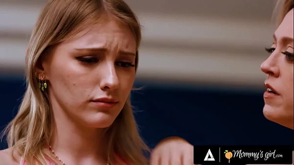 MOMMY'S GIRL - Stacked MILF Dee Williams Lifts stepbae Melody Marks' Spirits With Hot Sex