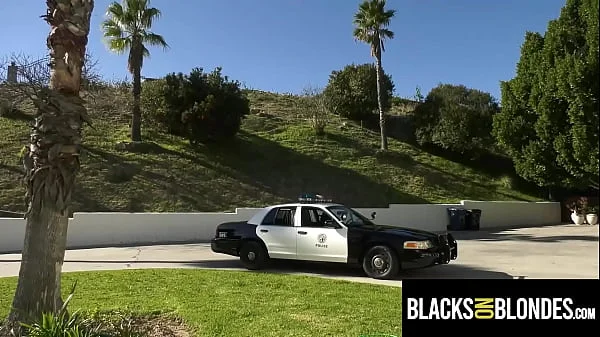 ELIZA IBARRA Sucks NINE Cocks In Police Uniform - BlacksOnBlondes