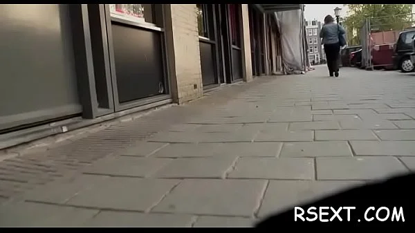 Glamorous amsterdam hooker rides a large hard rod passionately