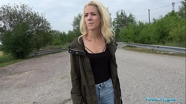 Public Agent Loud outdoor sex for slim pretty lost blonde