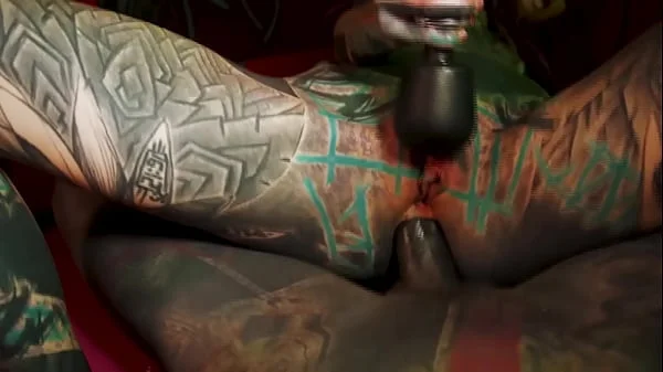 anal cumshot bedroom fuck with tattooed dreadgirl atporn