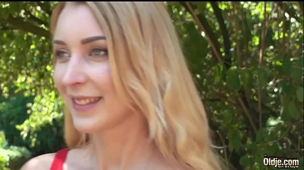 Foreign student rides grandpas cock sucks it good and gets her pussy fucked hardcore