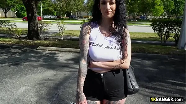 Punk chick assfucked in the Bangbus - Arabelle Raphael