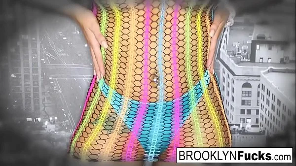 SexyBrooklyn gets a load on her huge tits