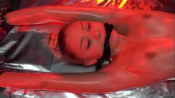 Cute Blonde Shackled Scared by Pendulum  Short version