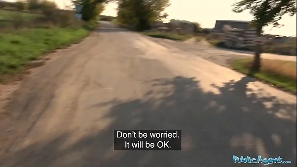 Public Agent Tight pussy fucked for cash outside