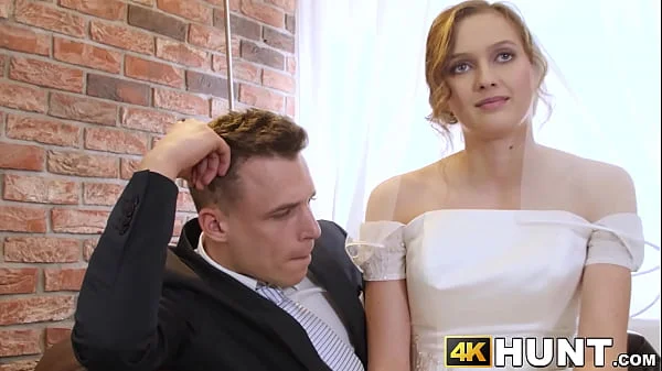 Beautiful bride fucks stranger while hubby cuckolds