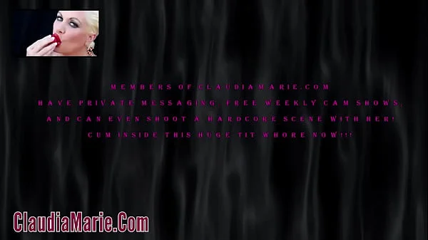 Joclyn Stone & Rebecca Love Working Claudia Marie's Huge Teats