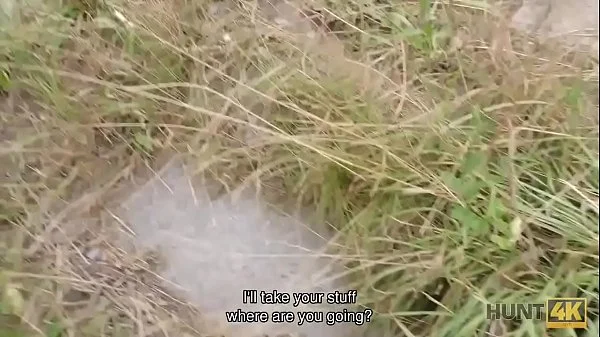 HUNT4K. Public sex for money helps cuckold return his money back