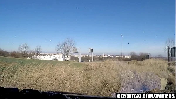 Beautiful Busty Model Squirts in Taxi Car