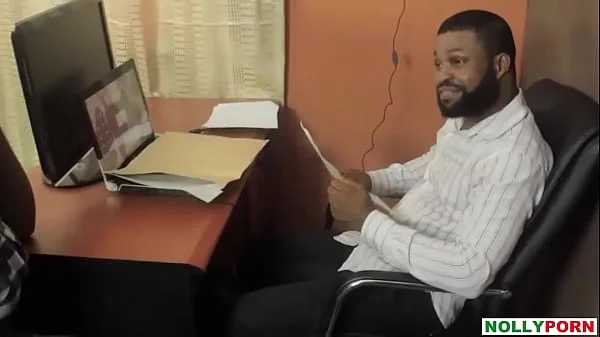 LEAVE MY OFFICE - Applicant Fucked Employer in the Office To Secure A Job - NOLLYPORN