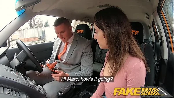 Fake Driving Huge facial for sexy spanish eyes