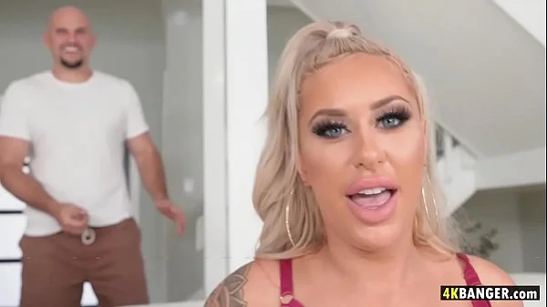 Monster Boobs Brandi Bae begs for White Guy to Plow Her